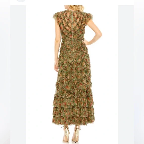 👗🌸👗Mac Duggal dress size 10 lke New - Picture 3 of 6